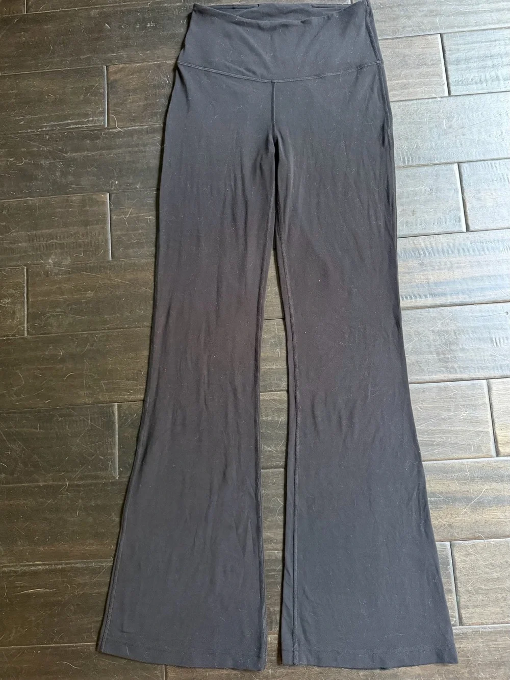 Lululemon Groove Nulu Super-High-Rise Flared Black Pants Leggings Size 6 LW5FG2S - Picture 2 of 9